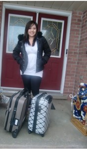 Annie's packed and ready to go